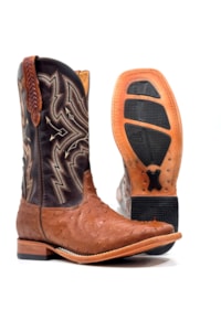 Bota Goyazes Avestruz Cheia Goyazes/Atlanta Café 251501-AC