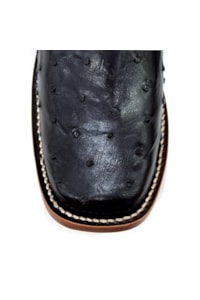 Bota Goyazes Avestruz Cheia Preto/Dlls Tab 253204-AC