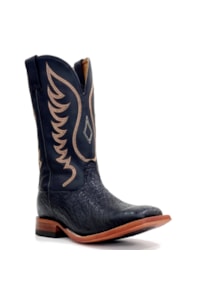 Bota Goyazes Avestruz Preto/Pit Stop Preto 231505-AC