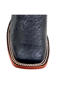 Bota Goyazes Avestruz Preto/Pit Stop Preto 231505-AC