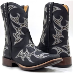 Bota Goyazes Bison Preto/Bison Preto 253202-CP