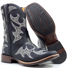 Bota Goyazes Bison Preto/Bison Preto 253202-CP