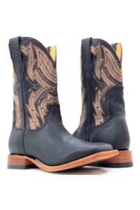 Bota Goyazes Bison Preto/Mustang Preto 251501- CC