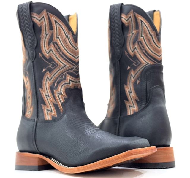 Bota Goyazes Bison Preto/Mustang Preto 251501- CC