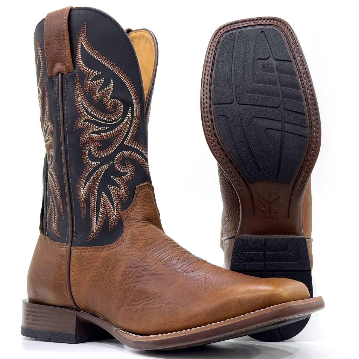 Bota Goyazes Bisontan/Mustang Preto 251503-CP | Cris & Cia