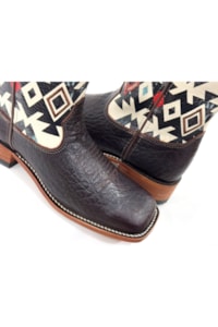 Bota Goyazes Cabeça Watusi Brown/Austin Off White 256405-CBC