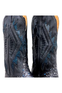 Bota Goyazes Cobra Pyton Estrelado/Pit Stop Preto 236401-CCC