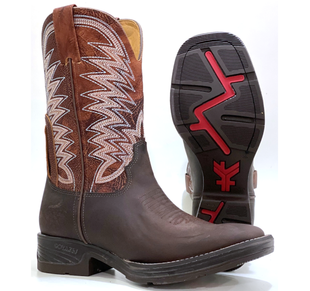 Bota Goyazes Dls Café/ Cabardino Marrom Imper 211502-CJ