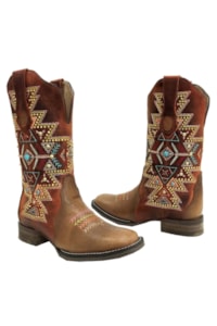 Bota Goyazes Feminina Atlanta Caramelo/Dls Orange H183237-CF
