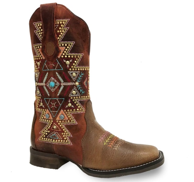 Bota Goyazes Feminina Atlanta Caramelo/Dls Orange H183237-CF