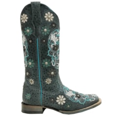 Bota Goyazes Feminina Leopardo Marinho/Leopardo Marinho H183235-CC