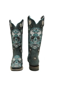 Bota Goyazes Feminina Leopardo Marinho/Leopardo Marinho H183235-CC