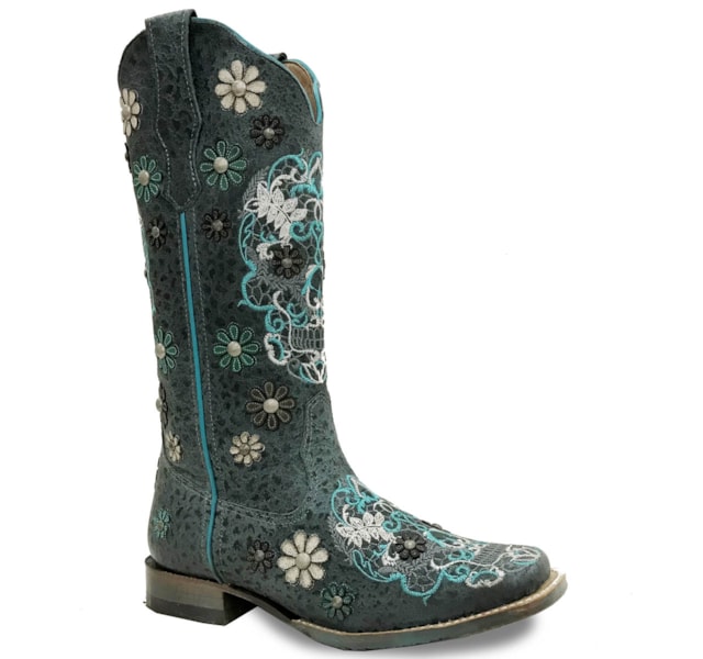 Bota Goyazes Feminina Leopardo Marinho/Leopardo Marinho H183235-CC