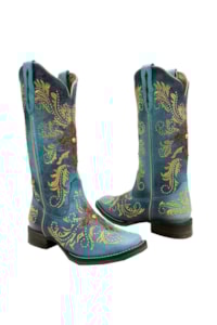 Bota Goyazes Feminina Metal Azul D/Metal Azul D H183240-CF
