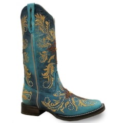 Bota Goyazes Feminina Metal Azul D/Metal Azul D H183240-CF