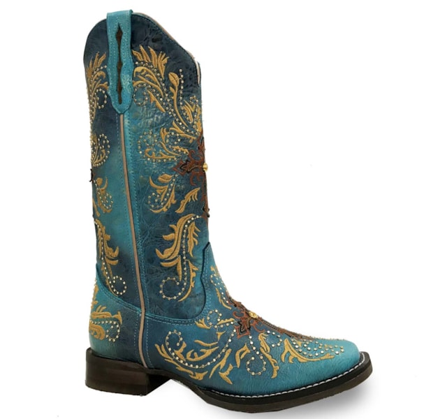Bota Goyazes Feminina Metal Azul D/Metal Azul D H183240-CF