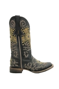Bota Goyazes Feminina Pit Stop Preto/ Pit Stop Preto H183234-CC
