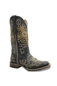Bota Goyazes Feminina Pit Stop Preto/ Pit Stop Preto H183234-CC