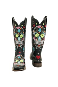 Bota Goyazes Feminina Pit Stop Preto/Pit Stop Preto H183241-CC