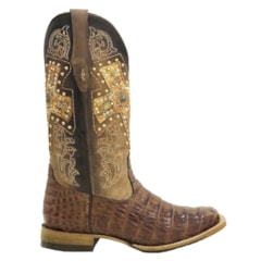 Bota Goyazes Jacaré Havana/ Dls Ocre H183234-JC