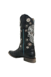 Bota Goyazes Jacaré Preto/ Pit Stop Preto H183235-JC