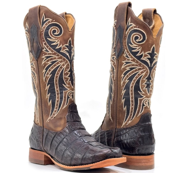 Bota Goyazes Jacaré Rabo Café/Dlls Furtacor 253204-JC