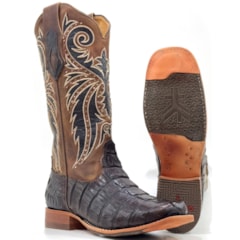 Bota Goyazes Jacaré Rabo Café/Dlls Furtacor 253204-JC