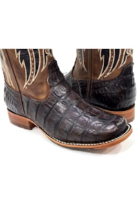 Bota Goyazes Jacaré Rabo Café/Dlls Furtacor 253204-JC