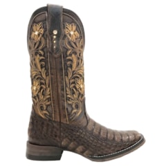 Bota Goyazes Jacaré Tab/ Bufalino Havana H173204-JF