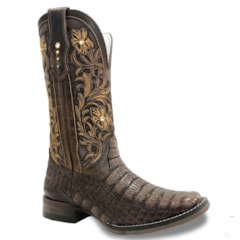 Bota Goyazes Jacaré Tab/ Bufalino Havana H173204-JF