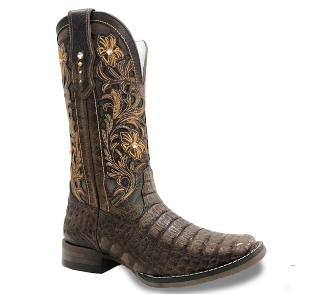 Bota Goyazes Jacaré Tab/ Bufalino Havana H173204-JF