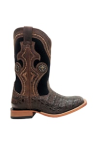 Bota Goyazes Jacaré Tab/Neoprene Preto 173014-JC