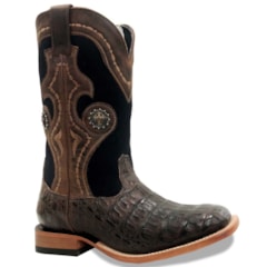 Bota Goyazes Jacaré Tab/Neoprene Preto 173014-JC