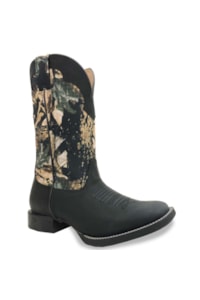 Bota Goyazes Malb Preto/Lona Camuflado H193013-CF