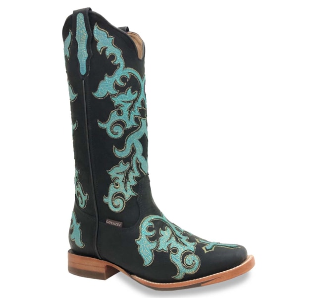 Bota Goyazes Malb Preto/Malb Preto/Azul H193203-CC