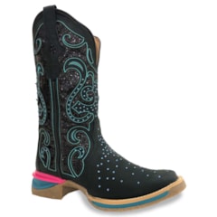 Bota Goyazes Malb Preto/Malb Preto/Azul H193207-CJ