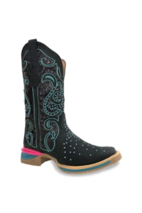 Bota Goyazes Malb Preto/Malb Preto/Azul H193207-CJ