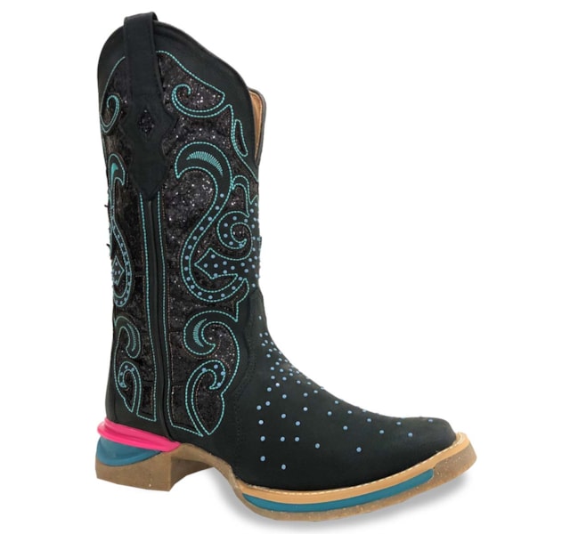 Bota Goyazes Malb Preto/Malb Preto/Azul H193207-CJ