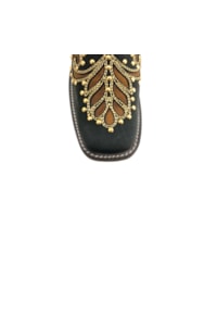 Bota Goyazes Malb Preto/Malb Preto/Dourado H193211-CF