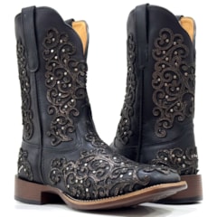 Bota Goyazes Mustang Preto/Mustang Preto 256401-CF