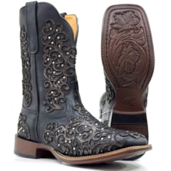 Bota Goyazes Mustang Preto/Mustang Preto 256401-CF