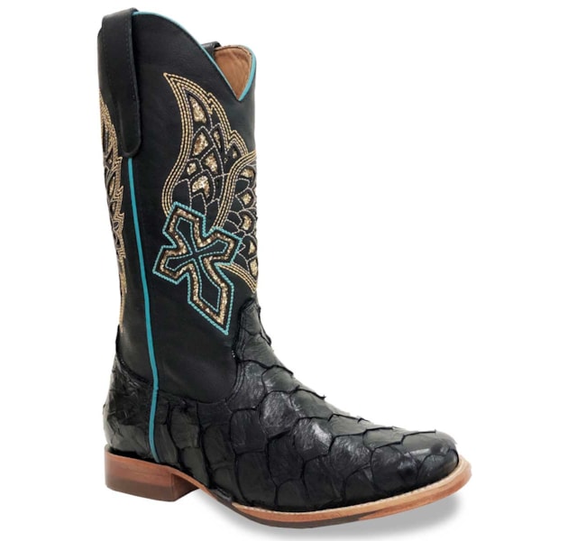 Bota Goyazes Pirarucu Preto/ Malb Preto 193233-PC