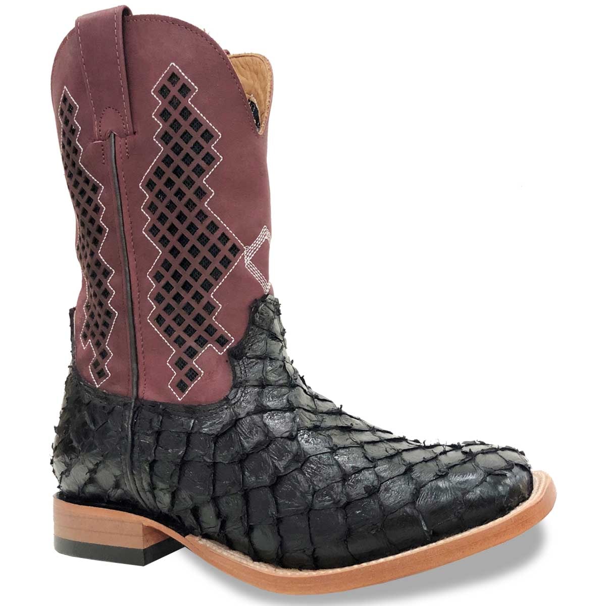 bota couro pirarucu