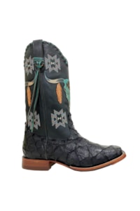 Bota Goyazes Pirarucu Preto/Mustang Preto 203260-PC