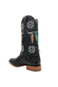 Bota Goyazes Pirarucu Preto/Mustang Preto 203260-PC