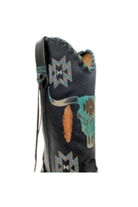 Bota Goyazes Pirarucu Preto/Mustang Preto 203260-PC