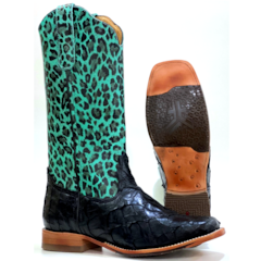 Bota Goyazes Pirarucu Preto/Onça Turquesa H193219-PC