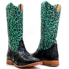 Bota Goyazes Pirarucu Preto/Onça Turquesa H193219-PC