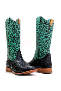 Bota Goyazes Pirarucu Preto/Onça Turquesa H193219-PC