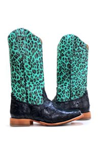 Bota Goyazes Pirarucu Preto/Onça Turquesa H193219-PC